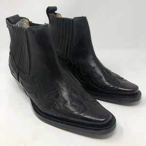 Donato Marrone Black Leather Ankle Boots Men’s 6.5
